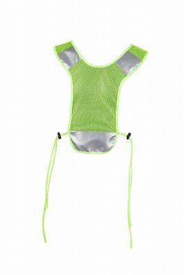 Yellow Running Reflective Vest With Pocket Hook And Loop Closure